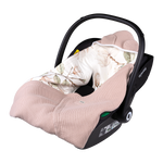 baby swaddle product view 2 Lionelo Travel Swaddle Blanket Beige Magnolia