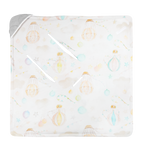 baby swaddle product view 3 Lionelo Travel Swaddle Blanket Grey Balloon
