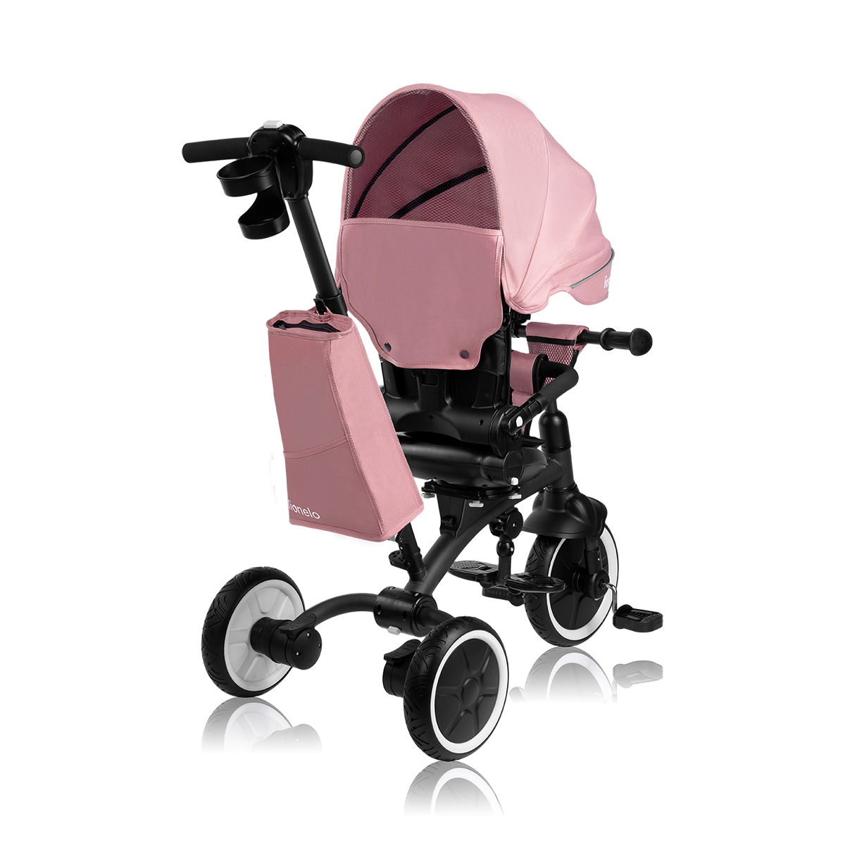 ride-on toy product view 4 Lionelo Tris Plus Pink Rose
