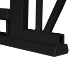 bed safety rail product view 4 Lionelo Truus Slim Black Carbon Natural