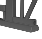 bed safety rail product view 4 Lionelo Truus Slim Grey Graphite Natural