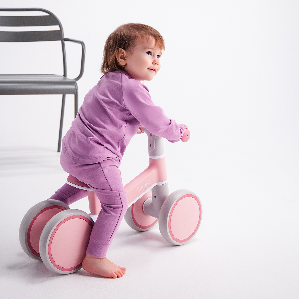 ride-on toy product view 3 Lionelo Villy Pink Rose