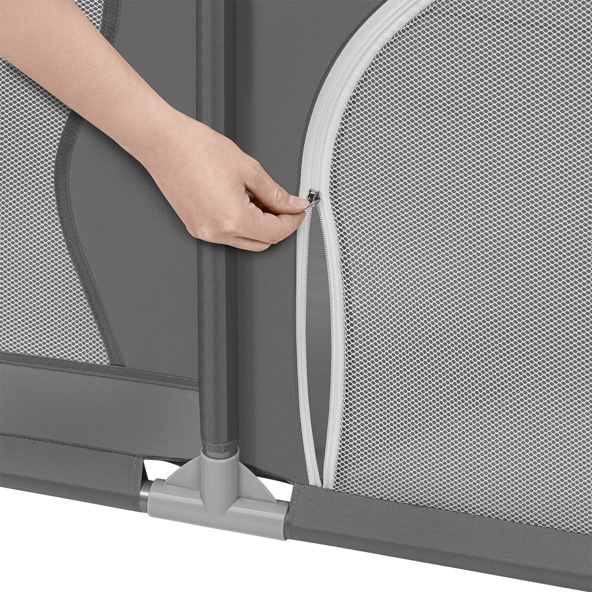 baby playpen product view 8 Lionelo Willow XL Grey Concrete